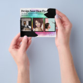 予算フォトコラージュイベント結婚招待状 チラシ (手)