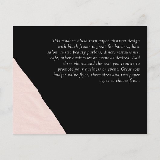 予算フォトコラージュイベント結婚招待状 チラシ (裏面)