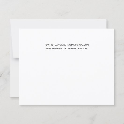 予算フォトコラージュオーバーレイ文字結婚式の招待 (裏面)