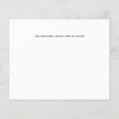 予算フォトコラージュ日付を白モダンく保存 (裏面)