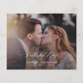 予算フォトスエレガントクリプト結婚式の日付の保存 (正面)