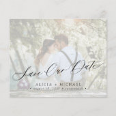 予算フォトスエレガントクリプト結婚式の日付の保存 (正面)