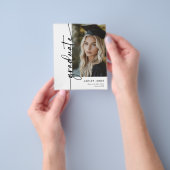 予算フォトスクリプト卒業パーティー招待状 チラシ (手)