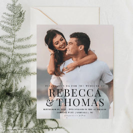 予算フォトタイプオーバーレイ結婚式招待状