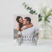 予算フォトタイプオーバーレイ結婚式招待状 (スタンド正面)