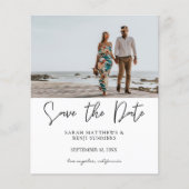 予算フォトタイポグラフィ日付を保存するHWフライヤー チラシ (正面)