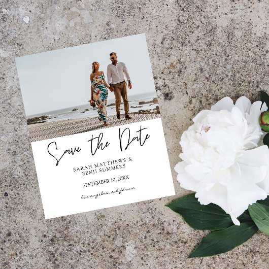 予算フォトタイポグラフィ日付を保存するHWフライヤー チラシ