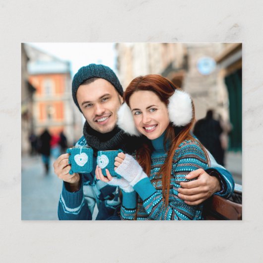 予算フォトフローラティール(緑がかった色)結婚式の日付の保存 (裏面)