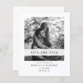 予算フォトモダンセーブ・ザ・デート案内 (正面/裏面)