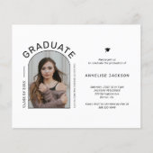 予算フォト卒業パーティーの招待カード チラシ (正面)