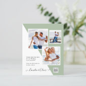 予算フォト救結婚式招待状日QRコード (スタンド正面)