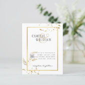 予算フォト救結婚式招待状日QRコード (スタンド正面)