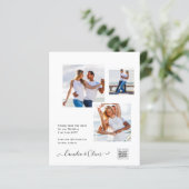 予算フォト救結婚式招待状日QRコード (スタンド正面)