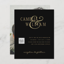 予算フォト救結婚式招待状日QRコード