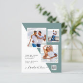 予算フォト救結婚式招待状日QRコード (スタンド正面)