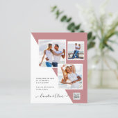 予算フォト救結婚式招待状日QRコード (スタンド正面)