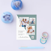 予算フォト救結婚式招待状日QRコード チラシ (シングル)