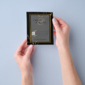 予算フォト救結婚式招待状日QRコード チラシ (手)