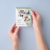 予算フォト救結婚式招待状日QRコード チラシ (手)