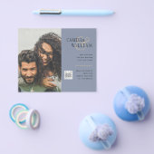 予算フォト救結婚式招待状日QRコード チラシ (シングル)