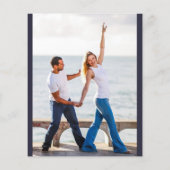 予算フォト救結婚式招待状日QRコード チラシ (裏面)