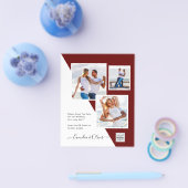 予算フォト救結婚式招待状日QRコード チラシ (シングル)