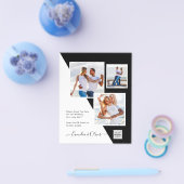 予算フォト救結婚式招待状日QRコード チラシ (シングル)