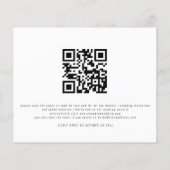 予算フォト秋花模様夕べ結婚式の招待 (裏面)