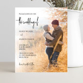 予算フォト結婚式招待状