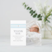 予算フォト《キリスト教》洗礼式や命名式洗礼サンキューカード (スタンド正面)