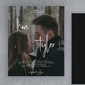 予算フォトQRコードすべて1つの結婚式招待状 チラシ