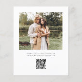 予算フォレ素朴スト日付の保存招待状 チラシ (裏面)