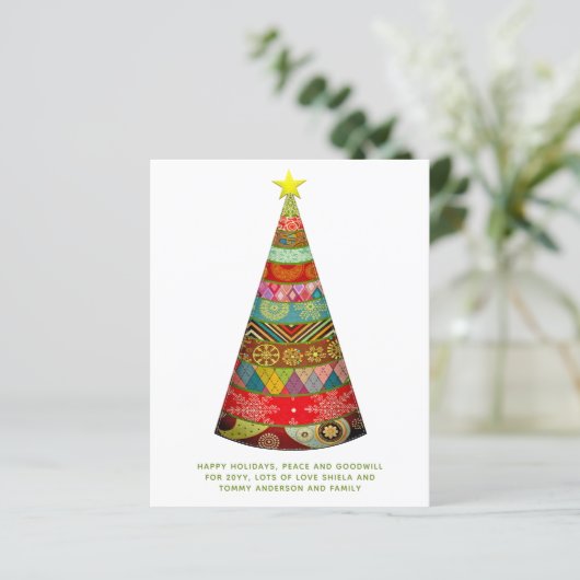 予算フォークアートクリスマスカード装飾 (スタンド正面)