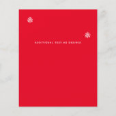 予算フォークアートクリスマスカード装飾 (裏面)