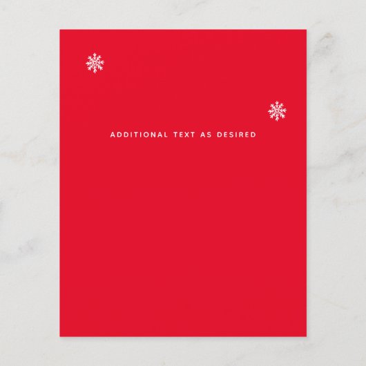 予算フォークアートクリスマスカード装飾 (裏面)