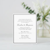 予算フォーマルスクリプ縁ど結婚式招待状 (スタンド正面)