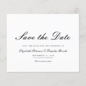 予算フォーマル白黒結婚式日付の保存 (正面)