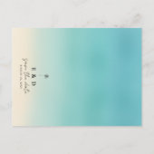 予算🌊フレンドリービーチ結婚式日付カードの保存 ポストカード (裏面)