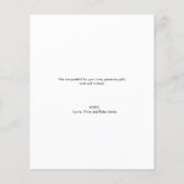 予算フレンドリーモダンカスタムベビー写真 (裏面)