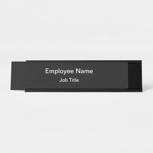 予算フレンドリー事務職員 デスクネームプレート (正面)