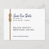 (予算フレンドリー) ⚓シンプル日航海の付の保存 案内ポストカード (正面)