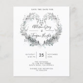 予算フロスト日付フライヤーを保存 (正面)