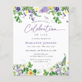 予算フローラお祝いの生活葬儀 チラシ