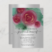 予算フローラとのスタイルの花QRコードバラ (正面/裏面)