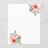 予算フローラとアントラーベビーシャワー招待状 チラシ (裏面)