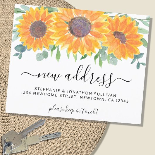 予算フローラの新しい住所の引越しのお知らせ