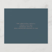 予算フローラアイボリーバラ金ゴールドティール（緑がかった色）日付の保存 (裏面)