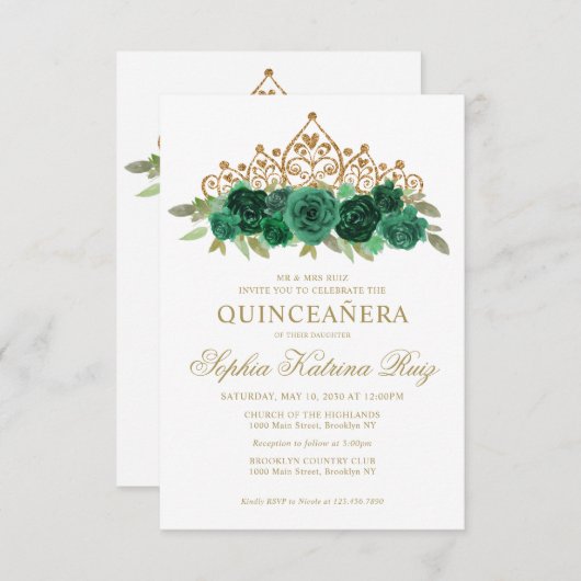 予算フローラエメラルドグリーンティアラキンセアニラ ノートカード (正面/裏面)