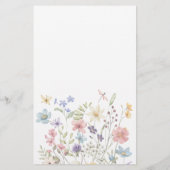 予算フローラエレガントなウェディングメニューフライヤー チラシ (裏面)