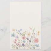 予算フローラエレガントなウェディングメニューフライヤー チラシ (裏面)